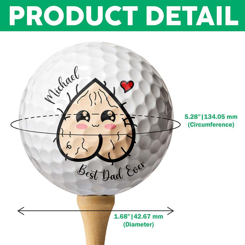 Personalized Golf Ball with Funny Design Custom Name Gift for Dad