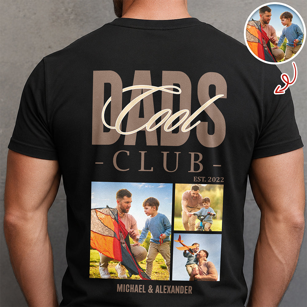 Custom Photo Comfort Shirt Cool Dads Club Gift for Father