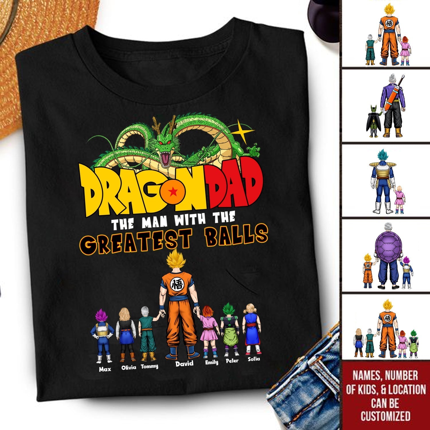 Personalized Cotton T-Shirt Gift for Dad Funny Unique Design