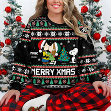 Load image into Gallery viewer, Personalized Merry Christmas Ugly Sweater Gift for Couple
