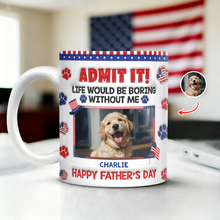 Load image into Gallery viewer, Personalized Dog Photo Mug Custom Photo Gift for Dog Dad
