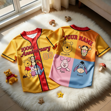 Load image into Gallery viewer, Personalized Kids Baseball Jersey 100th Anniversary Gift for Movie Fans
