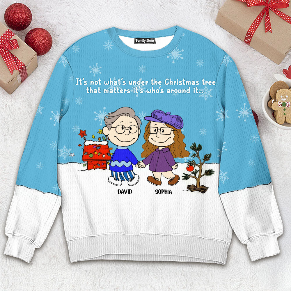 Personalized Christmas Ugly Sweater Gift for Couples