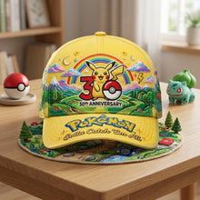 Load image into Gallery viewer, Personalized 30th Anniversary Pokémon Cap Gift for Movie Fans
