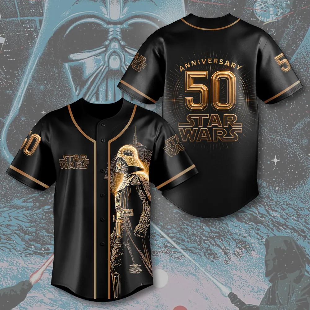 Personalized Star Wars Baseball Jersey Gift for Movie Fans