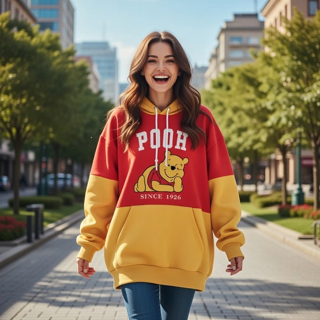 Personalized Winnie the Pooh Hoodie Custom Gift for Fans