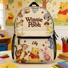 Load image into Gallery viewer, Personalized Winnie the Pooh Backpack Custom Name Gift for Kids
