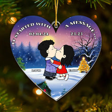 Load image into Gallery viewer, Personalized Acrylic Heart Ornament Custom Couple Gift for Anniversary
