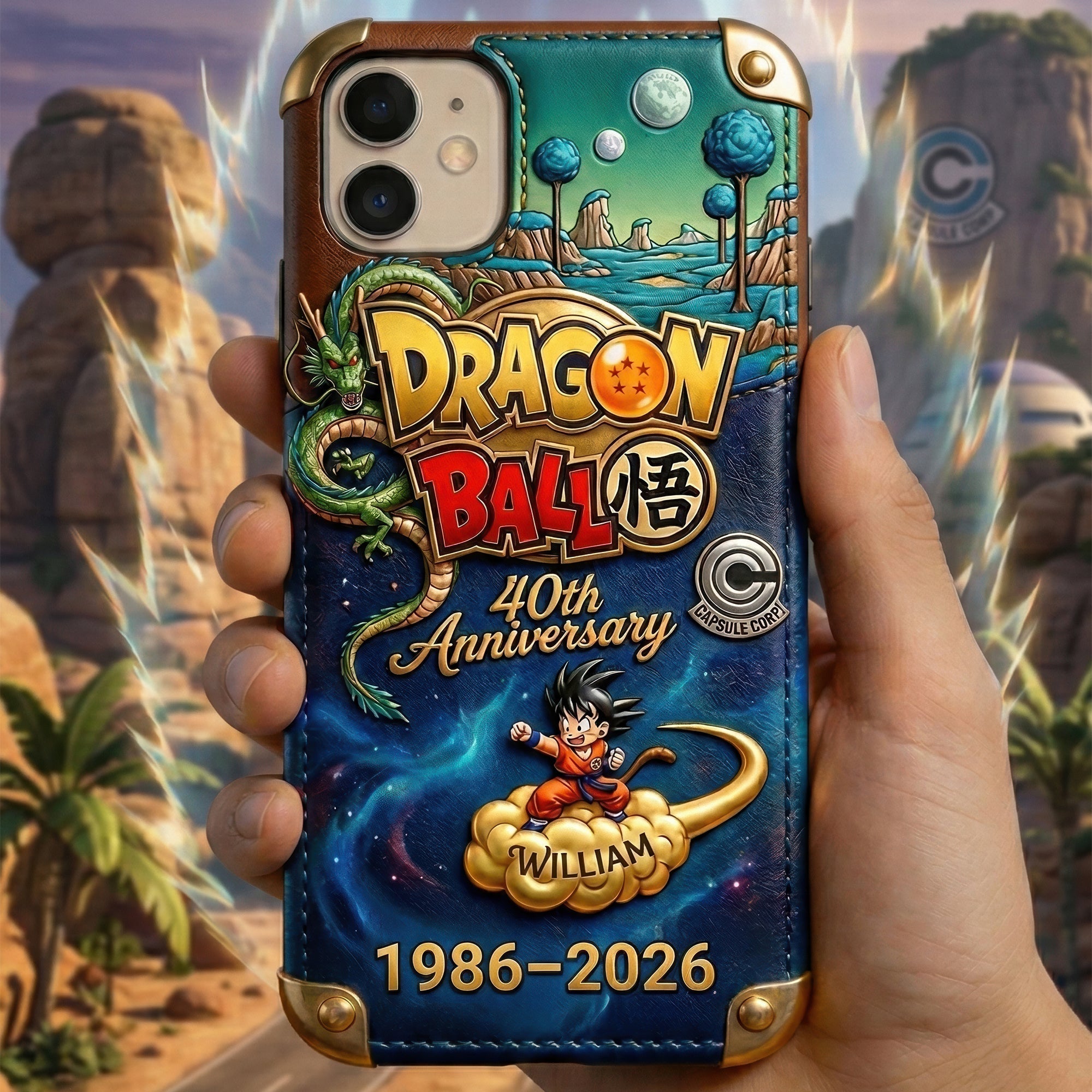 Personalized Dragon Ball 40th Anniversary Phone Case Gift for Movie Fans