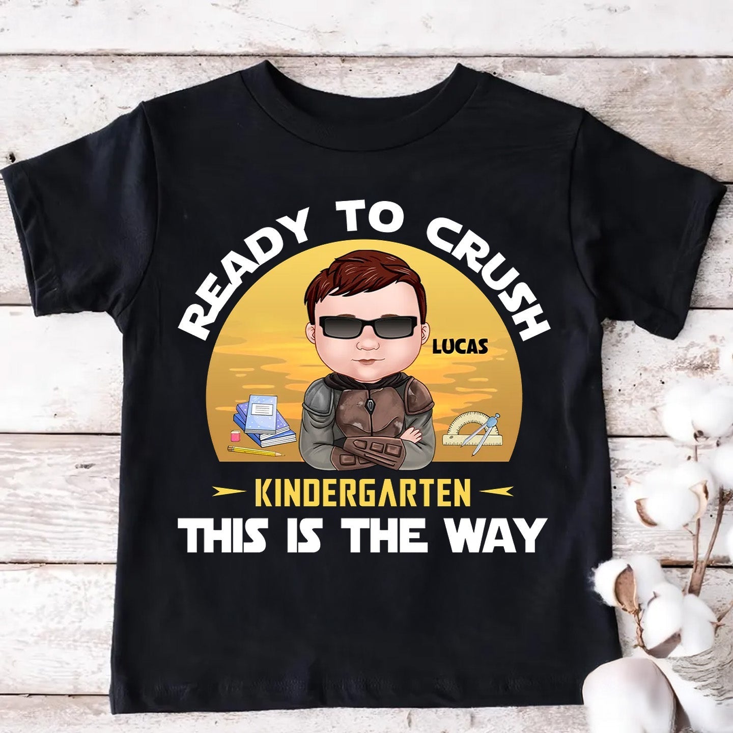 Personalized Kindergarten Shirt Ready to Crush Gift for Kids
