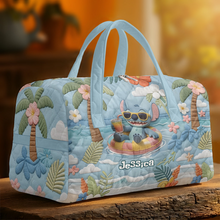 Load image into Gallery viewer, Personalized Summer Vibes Duffle Bag Custom Name Travel Gift
