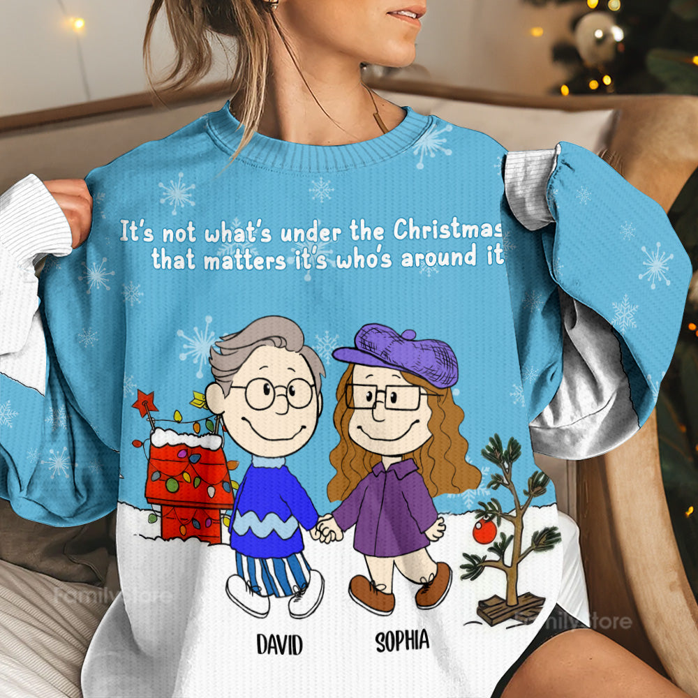 Personalized Christmas Ugly Sweater Gift for Couples