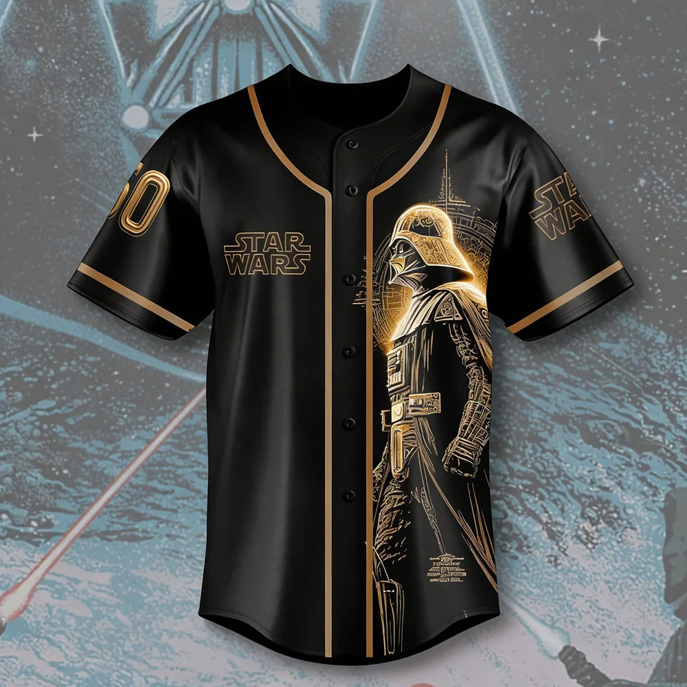 Personalized Star Wars Baseball Jersey Gift for Movie Fans