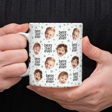 Load image into Gallery viewer, Custom Face Mug with Colored Stars Gift for Dad &amp; Mom
