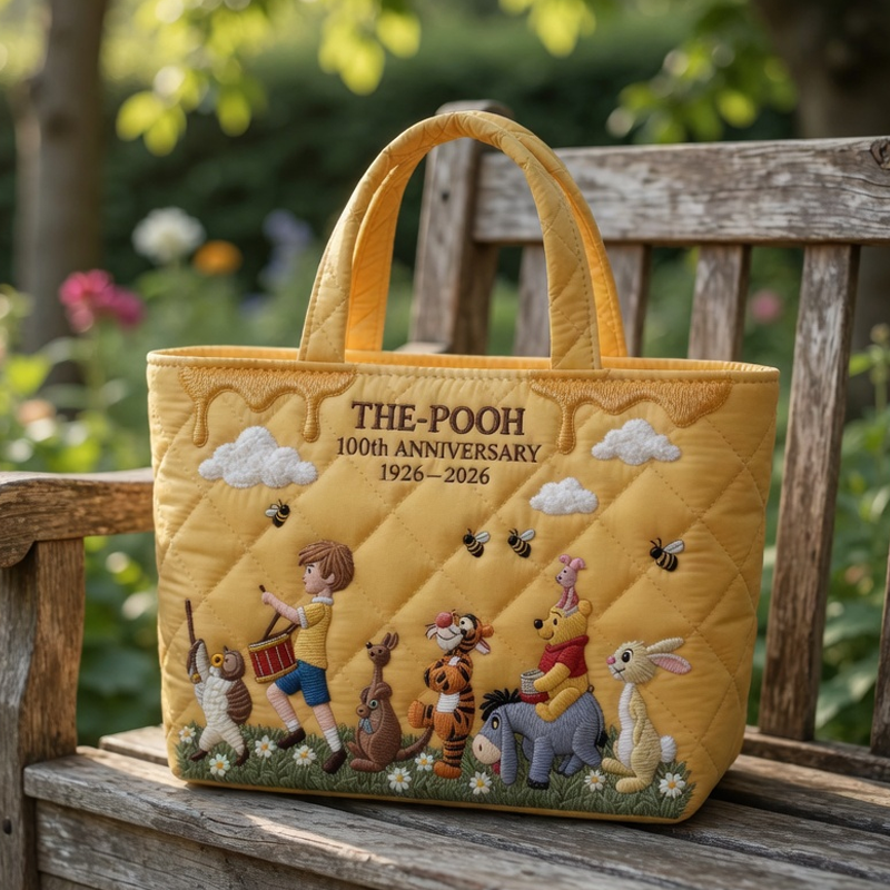 Personalized Quilted Tote Bag for Movie Fans - 100th Anniversary Gift