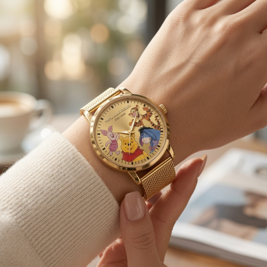 Personalized Women Hand Watch with Custom Strap Charms for Movie Fans