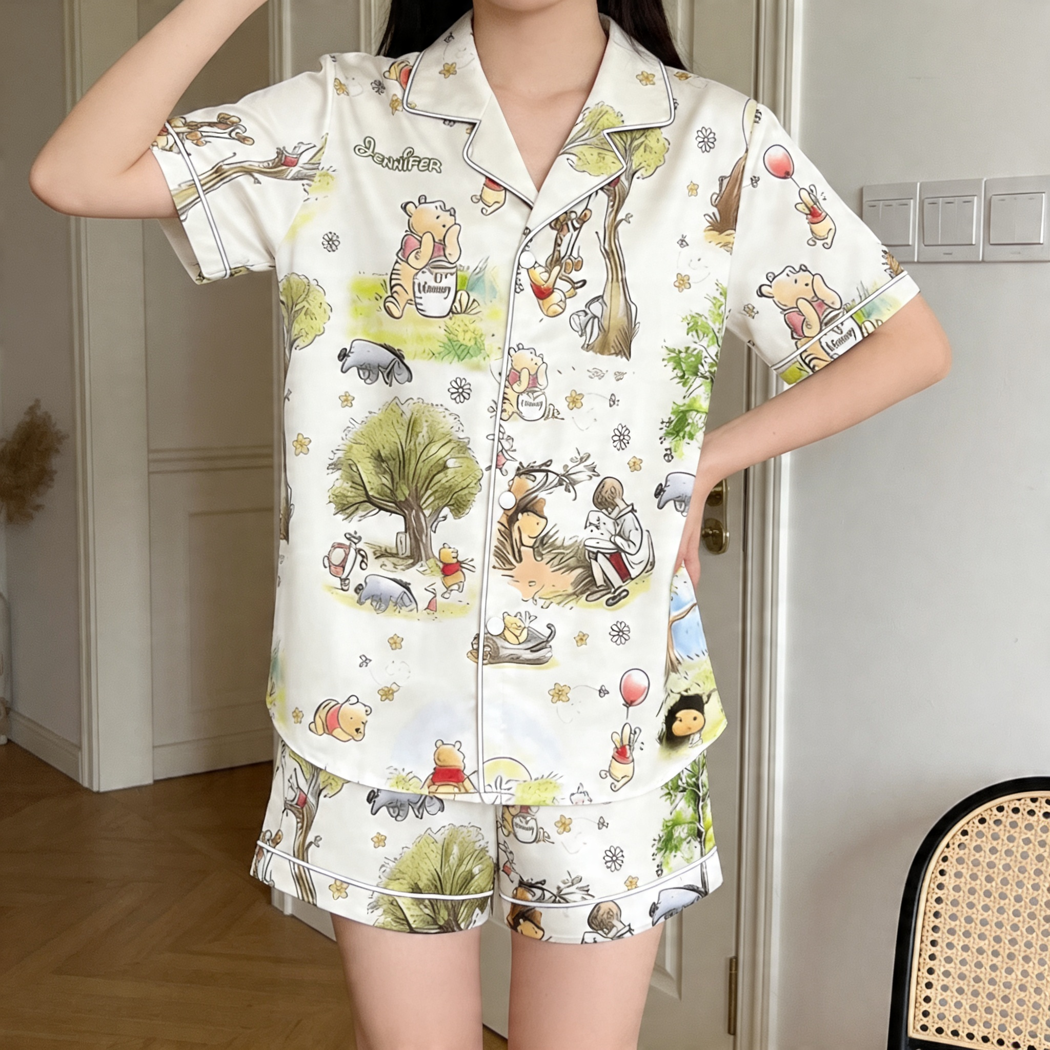 Personalized Disney Pajama Set Honey Bear Gift for Movie Fans