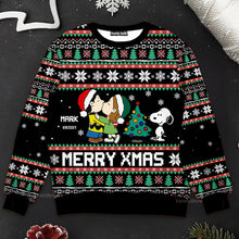 Load image into Gallery viewer, Personalized Merry Christmas Ugly Sweater Gift for Couple

