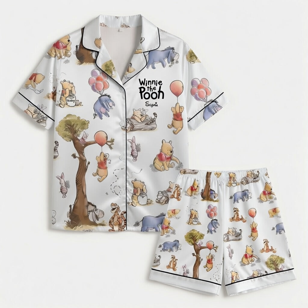 Personalized Winnie the Pooh Pajama Set Gift for Mom | Mother's Day