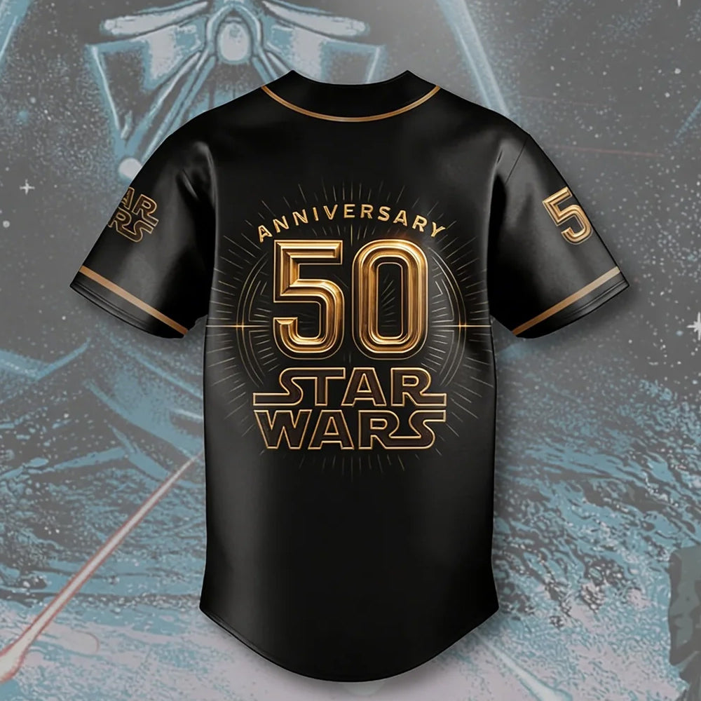 Personalized Star Wars Baseball Jersey Gift for Movie Fans