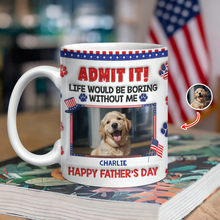 Load image into Gallery viewer, Personalized Dog Photo Mug Custom Photo Gift for Dog Dad
