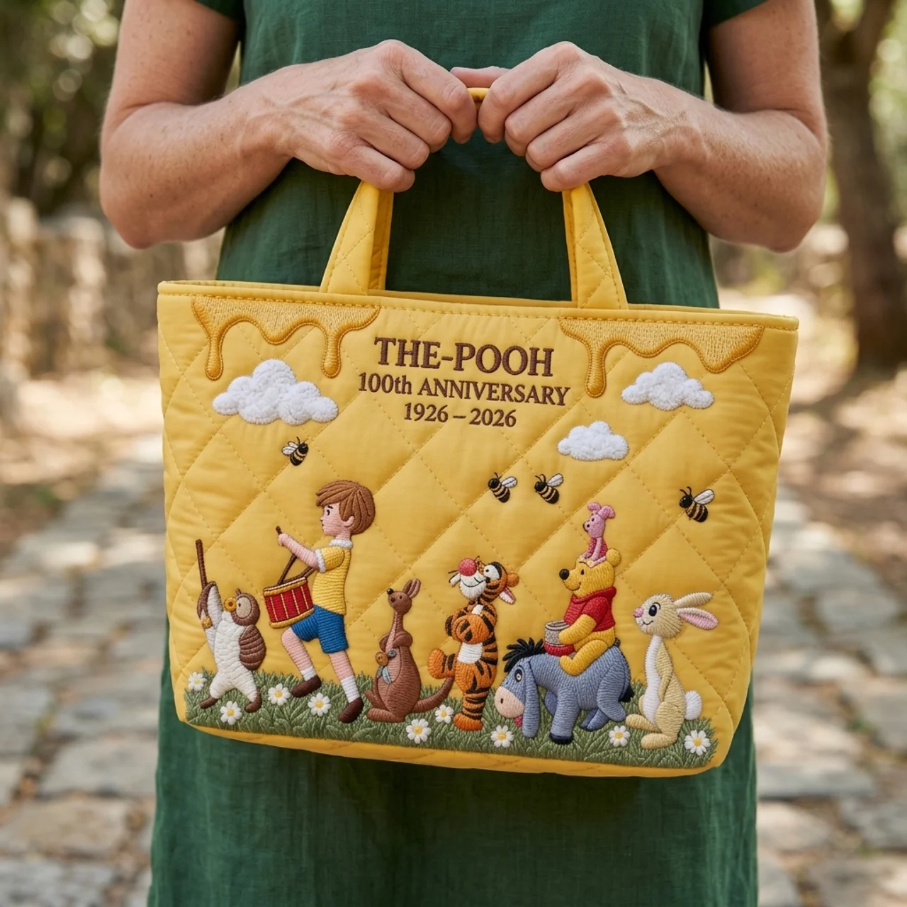 Personalized Quilted Tote Bag for Movie Fans - 100th Anniversary Gift