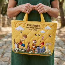 Load image into Gallery viewer, Personalized Quilted Tote Bag for Movie Fans - 100th Anniversary Gift
