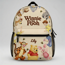 Load image into Gallery viewer, Personalized Winnie the Pooh Backpack Custom Name Gift for Kids
