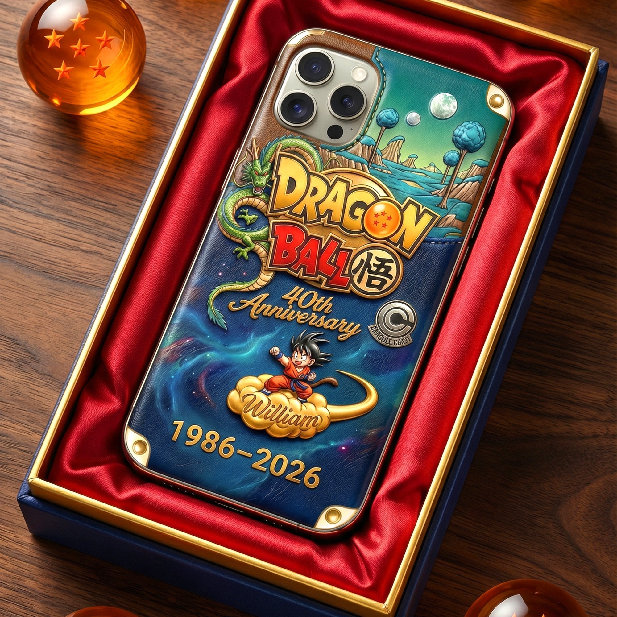 Personalized Dragon Ball 40th Anniversary Phone Case Gift for Movie Fans