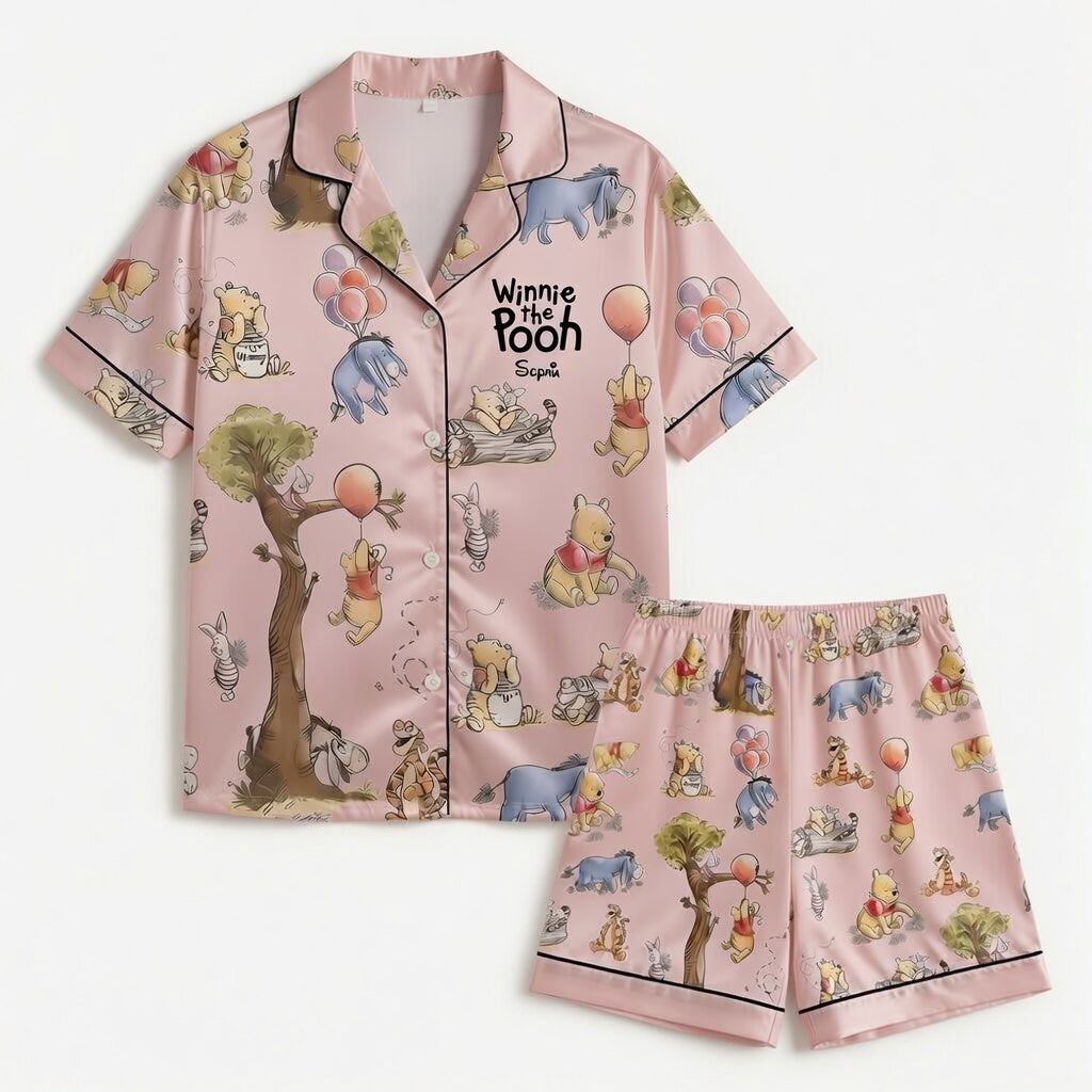 Personalized Winnie the Pooh Pajama Set Gift for Mom | Mother's Day