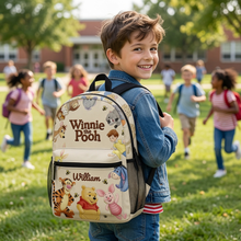 Load image into Gallery viewer, Personalized Winnie the Pooh Backpack Custom Name Gift for Kids
