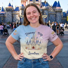 Load image into Gallery viewer, Personalized Disney Trip Vacation All Over Shirt Family Gift
