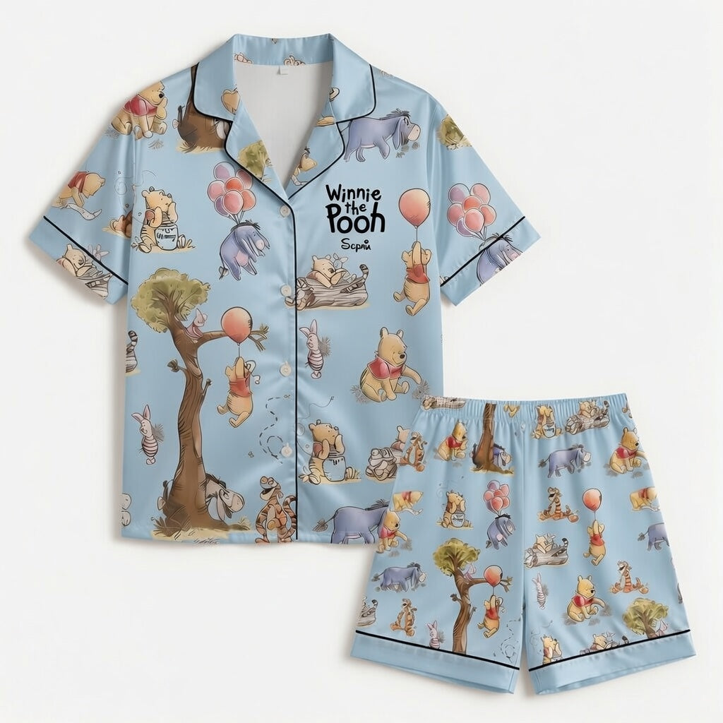 Personalized Winnie the Pooh Pajama Set Gift for Mom | Mother's Day