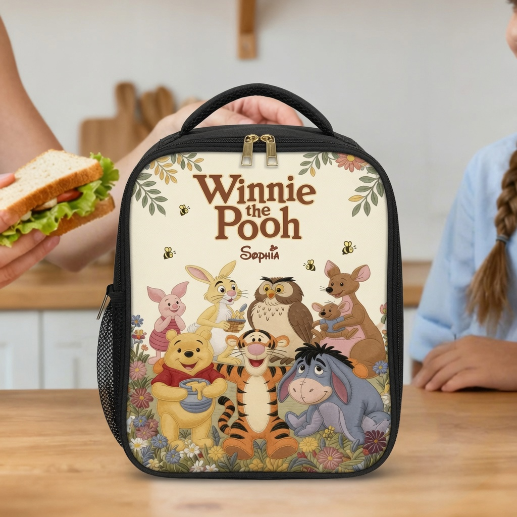 Personalized Winnie the Pooh Backpack Set for Kids - Back to School Gift