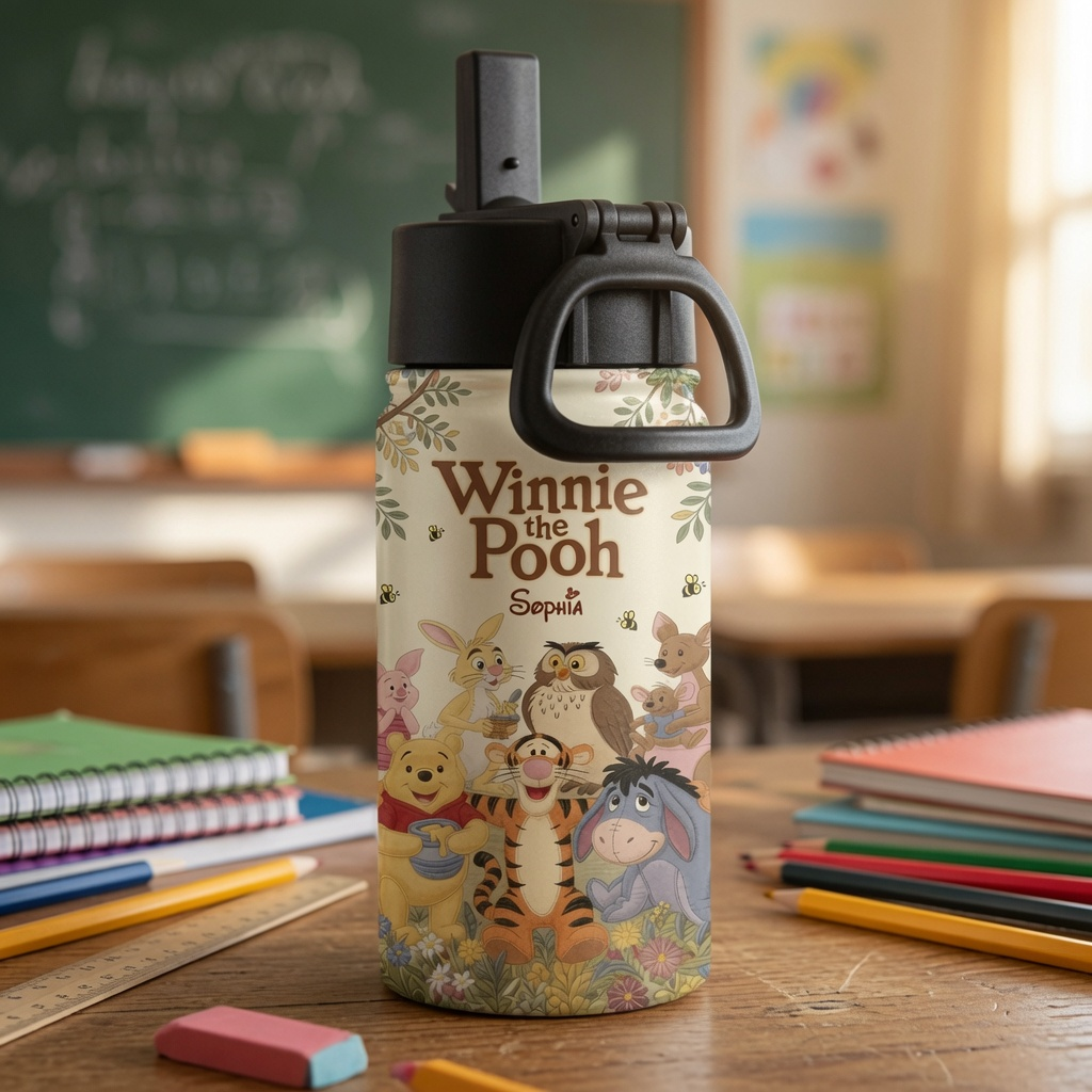 Personalized Winnie the Pooh Backpack Set for Kids - Back to School Gift