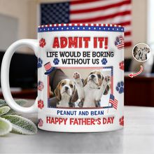 Load image into Gallery viewer, Personalized Dog Photo Mug Custom Photo Gift for Dog Dad
