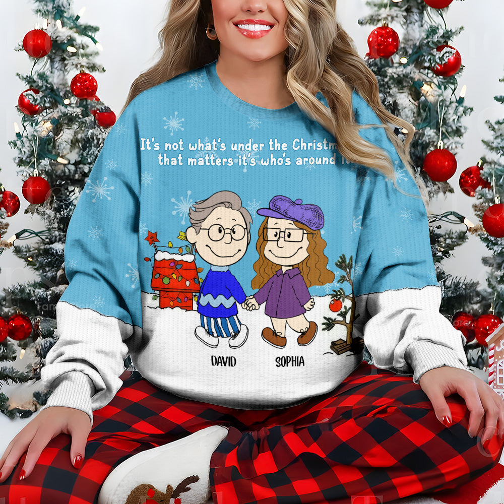 Personalized Christmas Ugly Sweater Gift for Couples
