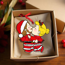 Load image into Gallery viewer, Personalized Acrylic Christmas Ornament for Couples - Puppy Love Gift
