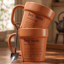 Load image into Gallery viewer, Personalized Plant Pot Ceramic Mug Gift for Boy Mom
