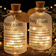 Load image into Gallery viewer, Personalized Short Bottle Light for Boy Mom Custom Gift
