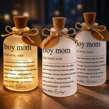 Load image into Gallery viewer, Personalized Short Bottle Light for Boy Mom Custom Gift

