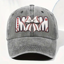 Load image into Gallery viewer, Personalized Washed Denim Cap Custom Name Gift for Mom
