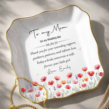 Load image into Gallery viewer, Personalized Lace Jewelry Dish Custom Name Gift for Mom
