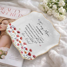 Load image into Gallery viewer, Personalized Lace Jewelry Dish Custom Name Gift for Mom
