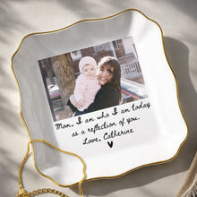 Load image into Gallery viewer, Personalized Lace Jewelry Dish Custom Name Gift for Mom
