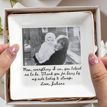 Load image into Gallery viewer, Personalized Photo Jewelry Dish Custom Gift for Mom Ceramic
