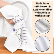 Load image into Gallery viewer, Personalized Kitchen Towel Gift for Godmother with Birth Flower
