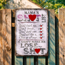 Load image into Gallery viewer, Personalized Metal Sign Funny Rules Gift for Mom Home Decor
