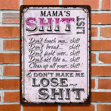 Load image into Gallery viewer, Personalized Metal Sign Funny Rules Gift for Mom Home Decor
