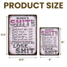 Load image into Gallery viewer, Personalized Metal Sign Funny Rules Gift for Mom Home Decor
